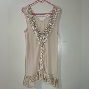 Laurie & Joe Tassle mini viscose Dress